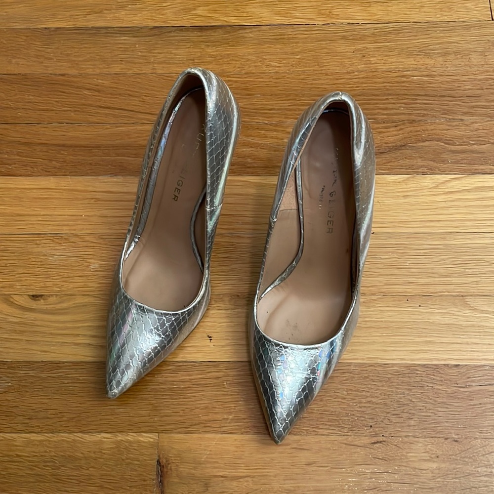 Kurt Geiger silver pumps 38.5